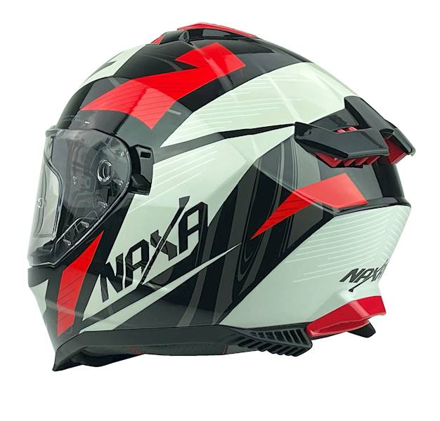 KASK MOTOCYKLOWY F31/F/L czerwony blenda+pinlock