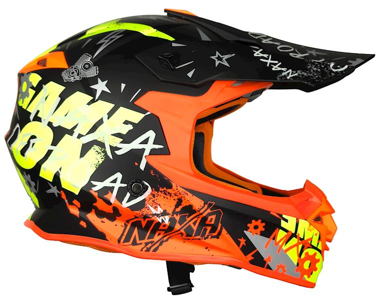 KASK MOTOCYKLOWY C9/P/L(mat) pomarańczowo żółty