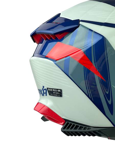 KASK MOTOCYKLOWY F31/G/Lniebieski blenda+pinlock
