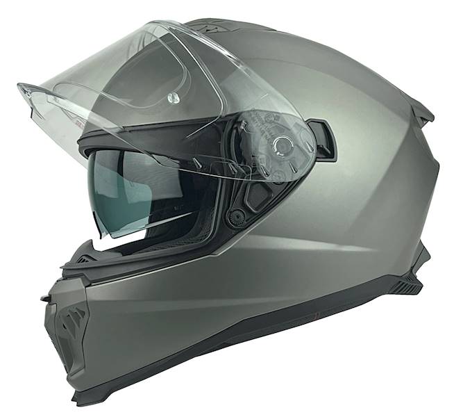 KASK MOTOCYKLOWY F31/D/XL titanium blenda+pinlock