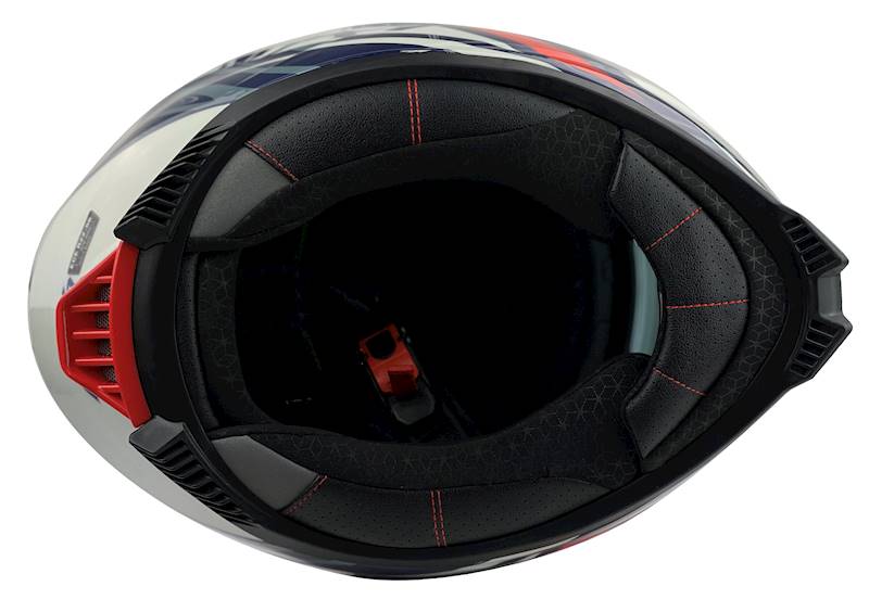 KASK MOTOCYKLOWY F31/G/M niebieski blenda+pinlock