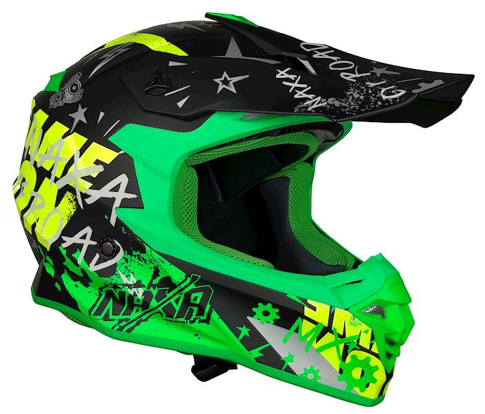 KASK MOTOCYKLOWY C9/O/L(mat) zielono żółty