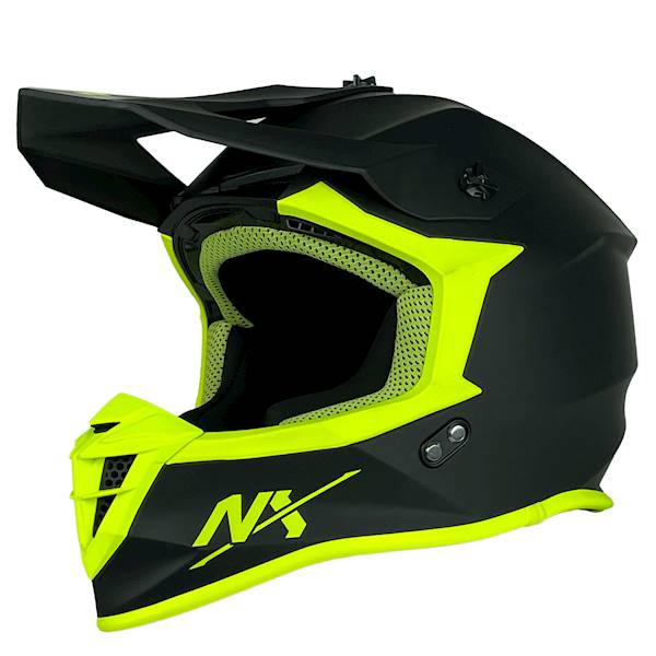 KASK MOTOCYKLOWY TET ŻÓŁTY FLUO MAT M