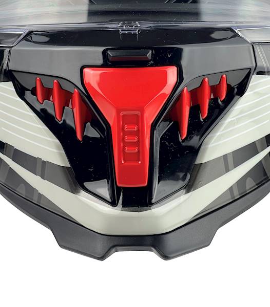 KASK MOTOCYKLOWY F31/F/S czerwony blenda+pinlock