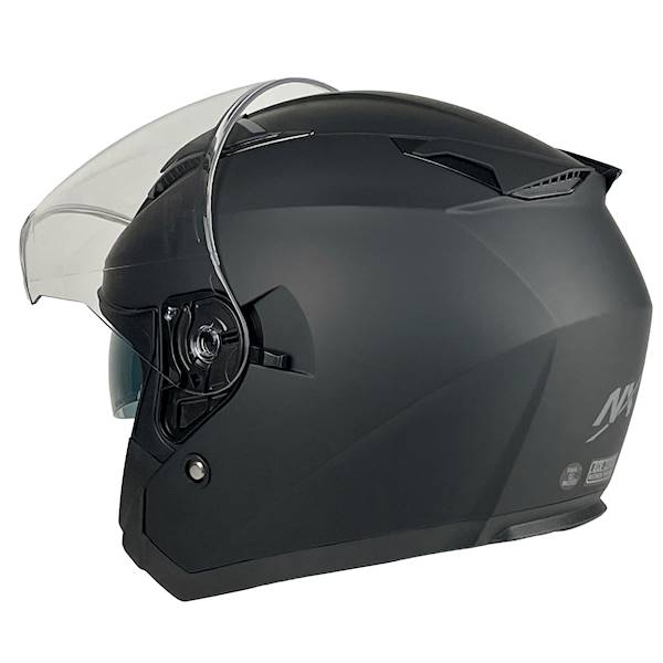 KASK MOTOCYKLOWY CITY XXL CZARNY MAT