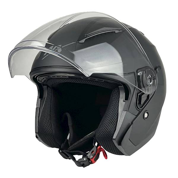 KASK MOTOCYKLOWY CITY M  CZARNY MAT