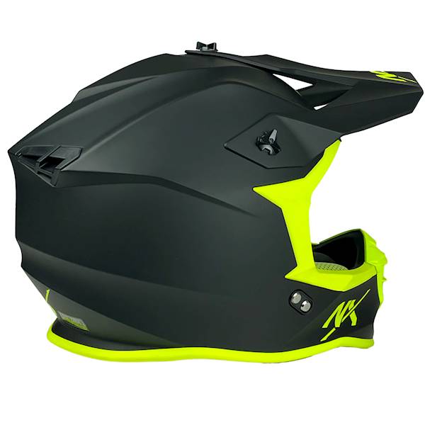 KASK MOTOCYKLOWY TET ŻÓŁTY FLUO MAT M