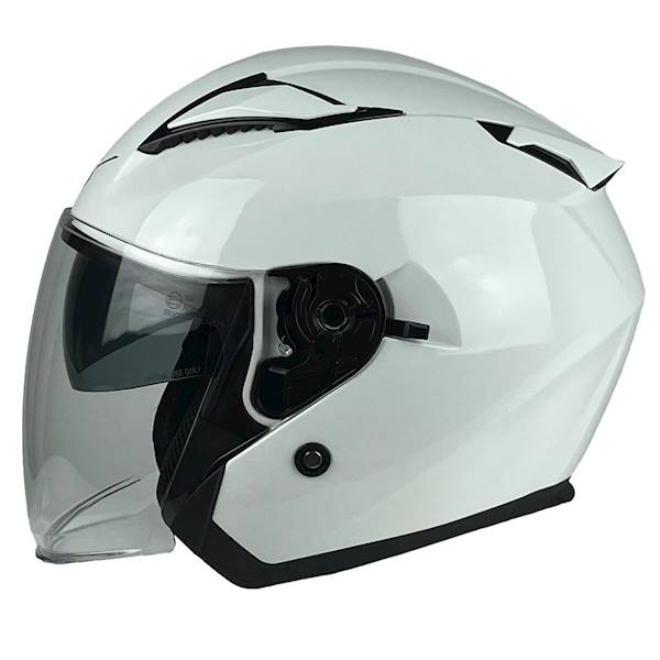 KASK MOTOCYKLOWY CITY BIAŁY L BLENDA