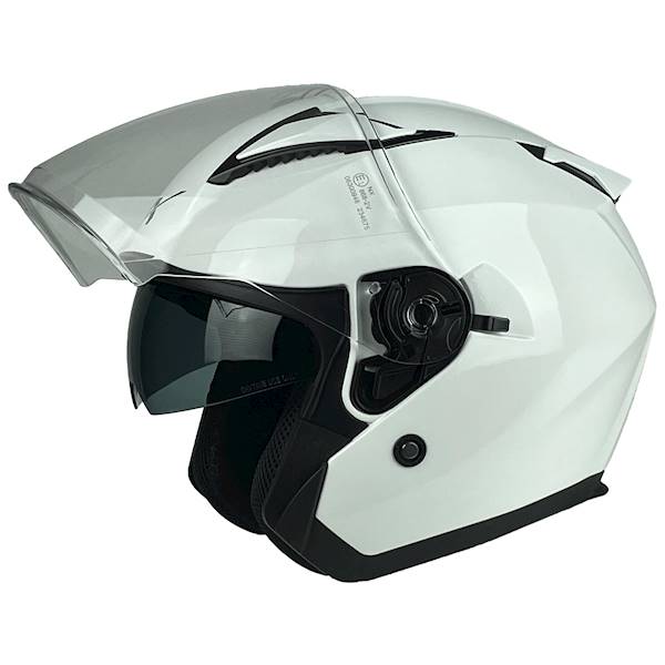 KASK MOTOCYKLOWY CITY BIAŁY L BLENDA
