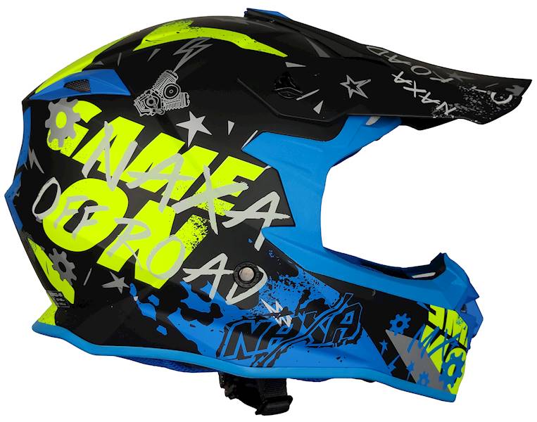 KASK MOTOCYKLOWY C9/R/L(mat) niebiesko żółty