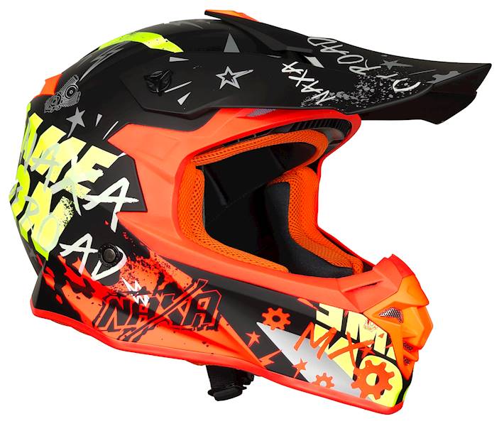KASK MOTOCYKLOWY C9/P/S(mat) pomarańczowo żółty