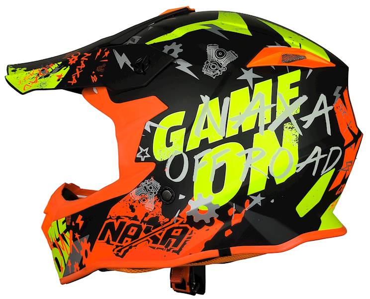 KASK MOTOCYKLOWY C9/P/M(mat) pomarańczowo żółty