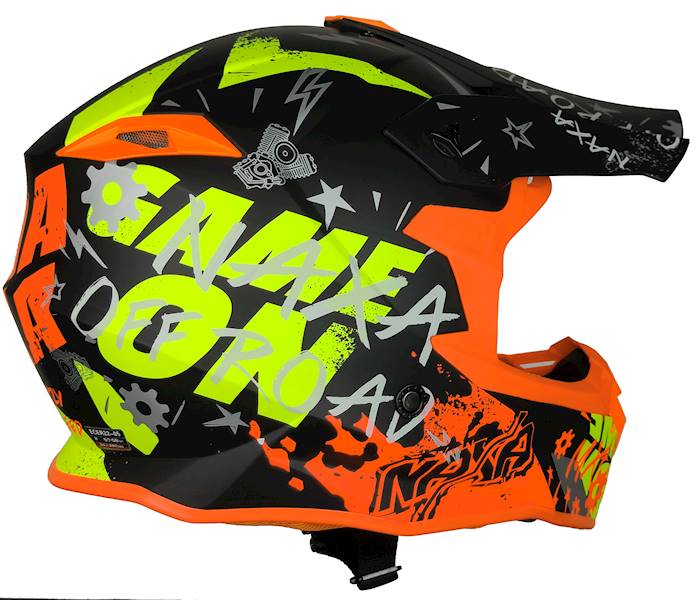 KASK MOTOCYKLOWY C9/P/M(mat) pomarańczowo żółty