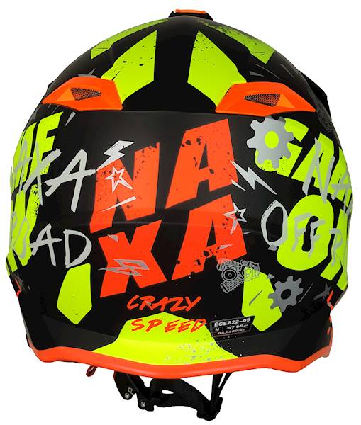 KASK MOTOCYKLOWY C9/P/L(mat) pomarańczowo żółty