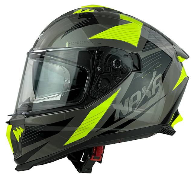 KASK MOTOCYKLOWY F31/E/XXL żółty blenda+pinlock