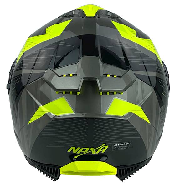 KASK MOTOCYKLOWY F31/E/XXL żółty blenda+pinlock