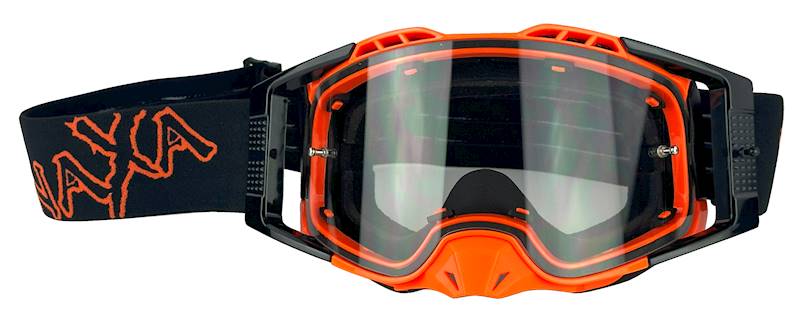 GOGLE PREMIUM NAXA / E / POMARAŃCZOWE FLUO