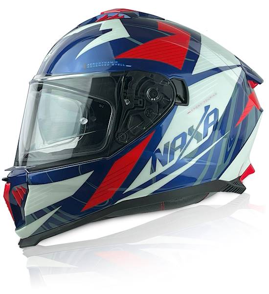 KASK MOTOCYKLOWY F31/G/XXLniebieski blenda+pinlock