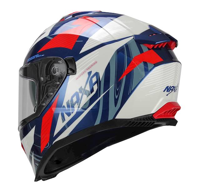 KASK MOTOCYKLOWY F31/G/M niebieski blenda+pinlock