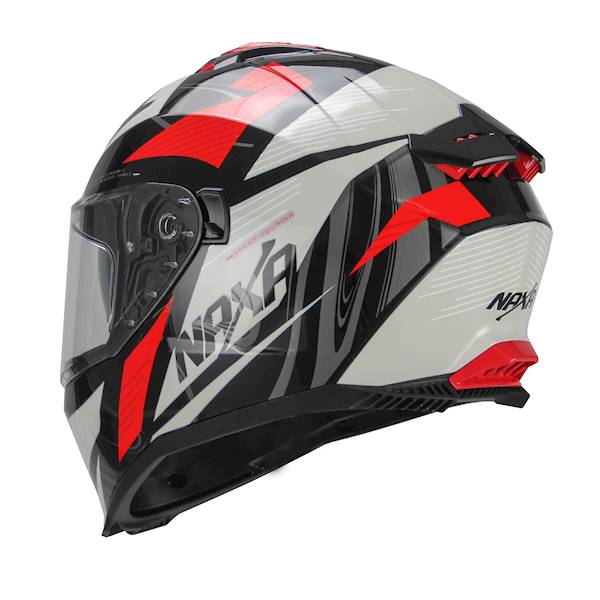 KASK MOTOCYKLOWY F31/F/XL czerwony blenda+pinlock