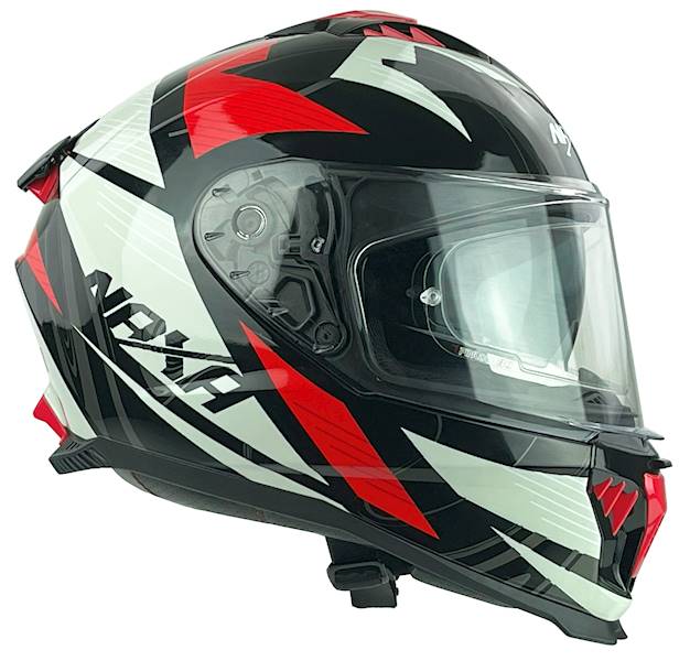 KASK MOTOCYKLOWY F31/F/S czerwony blenda+pinlock