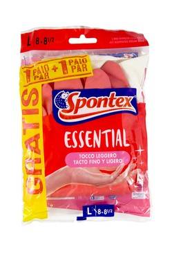 Spontex Essential Rękawiczki 1+1szt rozm. L