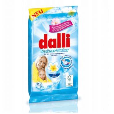 Dalli chusteczki zapachowe do suszarki 25szt.