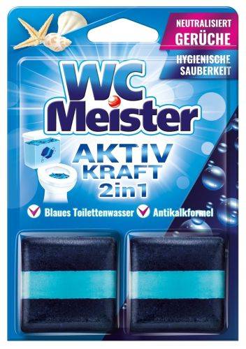 WC Meister Aktiv 2w1 Kostka Barwiąca Ocean 2x50g