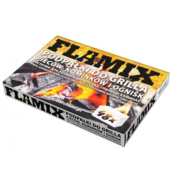 Flamix podpałł.do grila 48szt  5,-