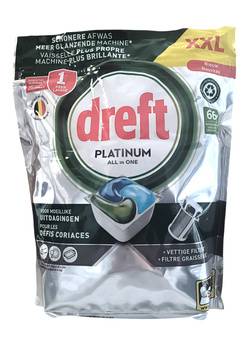 DREFT PLATINUM 66szt kaps. do zmywarki Original