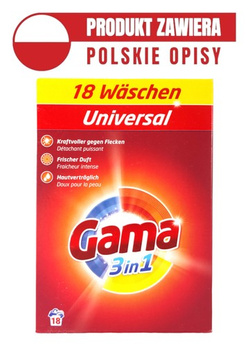 Gama (Vizir) 18 prań proszek Uniwersal 1,08kg