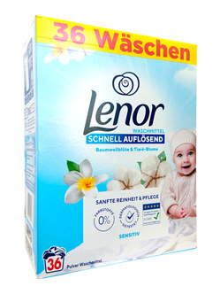 Lenor 36 prań proszek Sensitiv 1,98kg