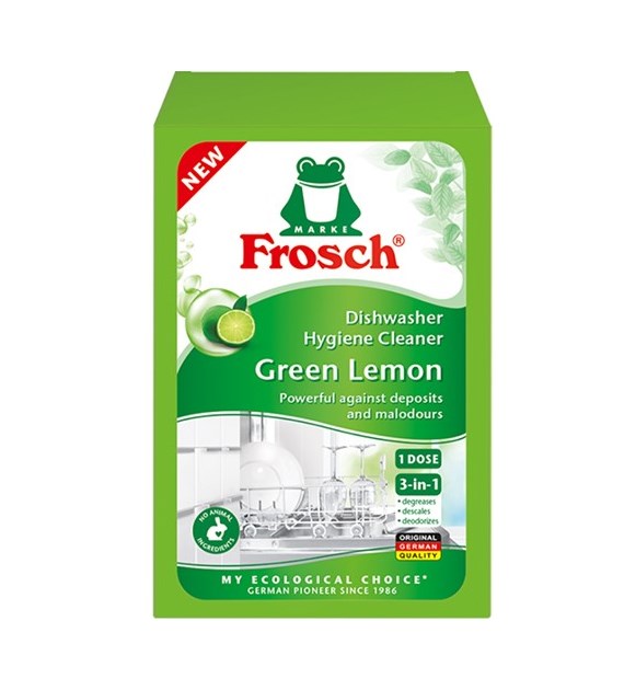 Frosch Dishwasher Hygiene Cleaner Green Lemon 125g