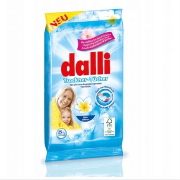 Dalli chusteczki zapachowe do suszarki 25szt.