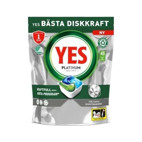 Yes 45szt Platinum All in One do zmywarki 