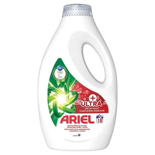 Ariel 18p/ 810ml + Ultra Stain żel