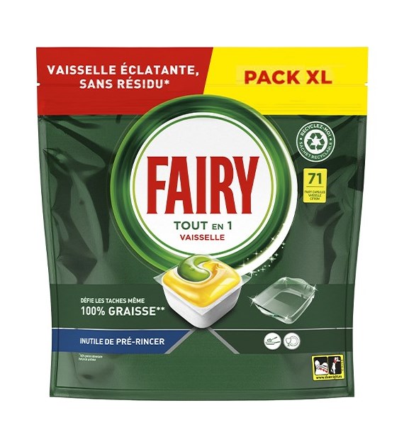 Fairy Tout en 1 Vaisselle Citron 71szt