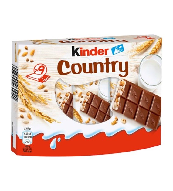 Kinder Country 9szt 235g