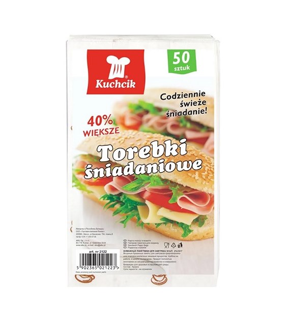 Kuchcik Torebki Śniadaniowe 50szt