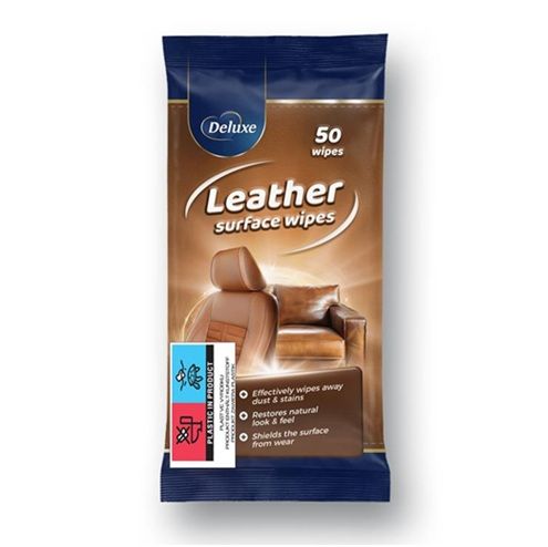 Deluxe 50szt Leather chusteczki do skóry 