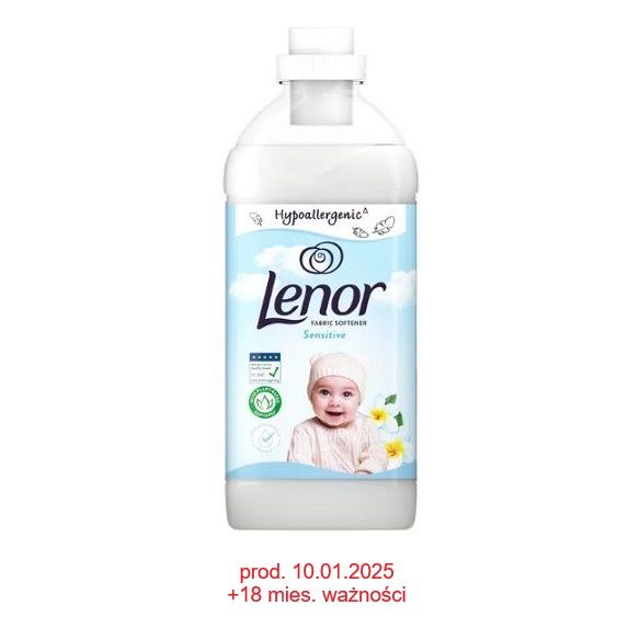 Lenor   sensitive 49p 1.230l do płukania