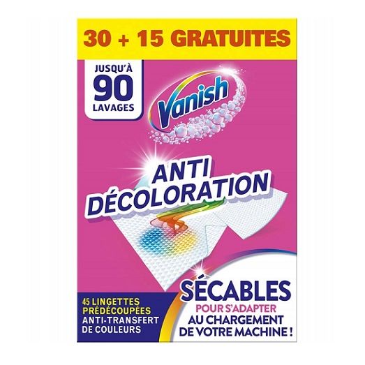 Vanish 45szt chusteczki wyłapujące kolor 