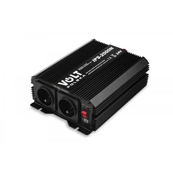 Przetwornica napiecia IPS 2000 N 24/230V (1000/2000W) + USB