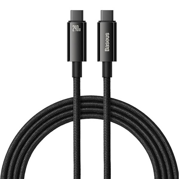 Kabel CAWJ040101 Tungsten PD USB-C - USB-C 2,0m czarny 240W