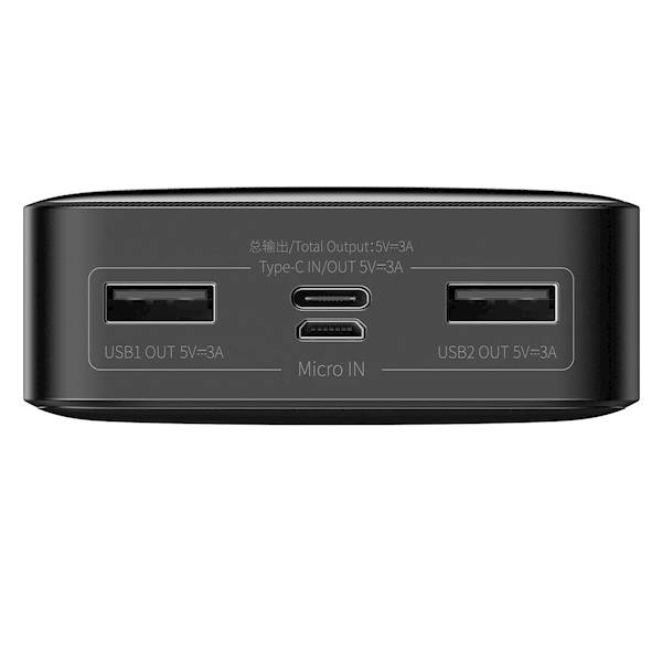 Power bank Bipow 15W 20000mAh czarny Baseus 