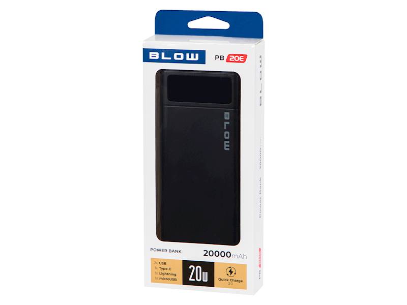 Power Bank 20000mAh QC+PD 20W