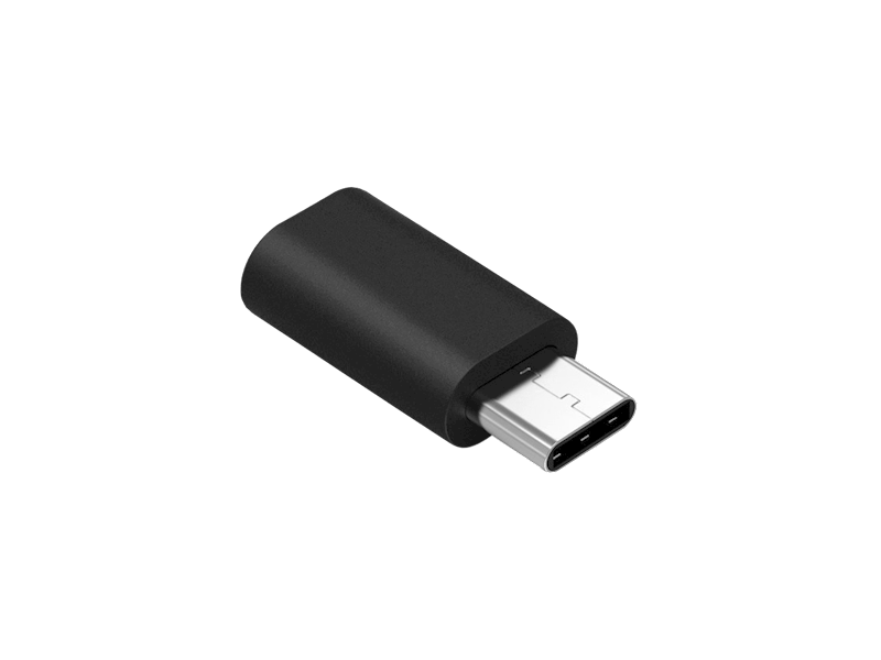 Adapter Przejsciówka Micro USB - USB t ypu C Czarny