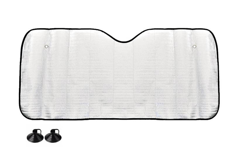 Osłona przedniej szyby srebrna - 150x8 0 cm