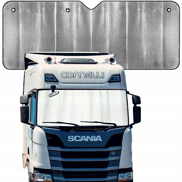 Osłona uniwersalna srebrna zima/lato- 227x78 cm