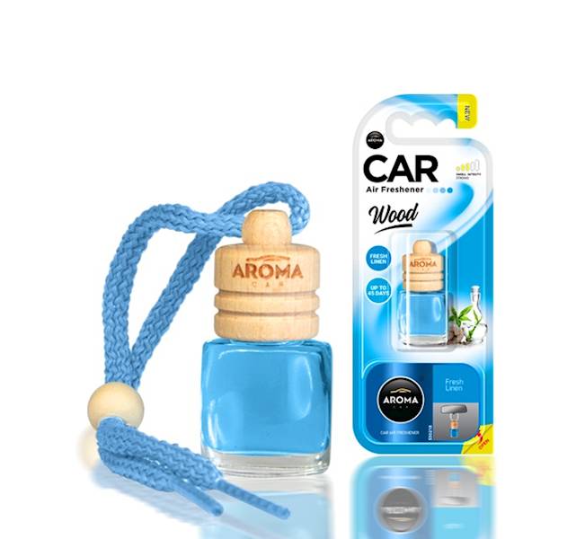 Odświeżacz powietrza / Car air freshener AROMA WOOD Fresh Linen